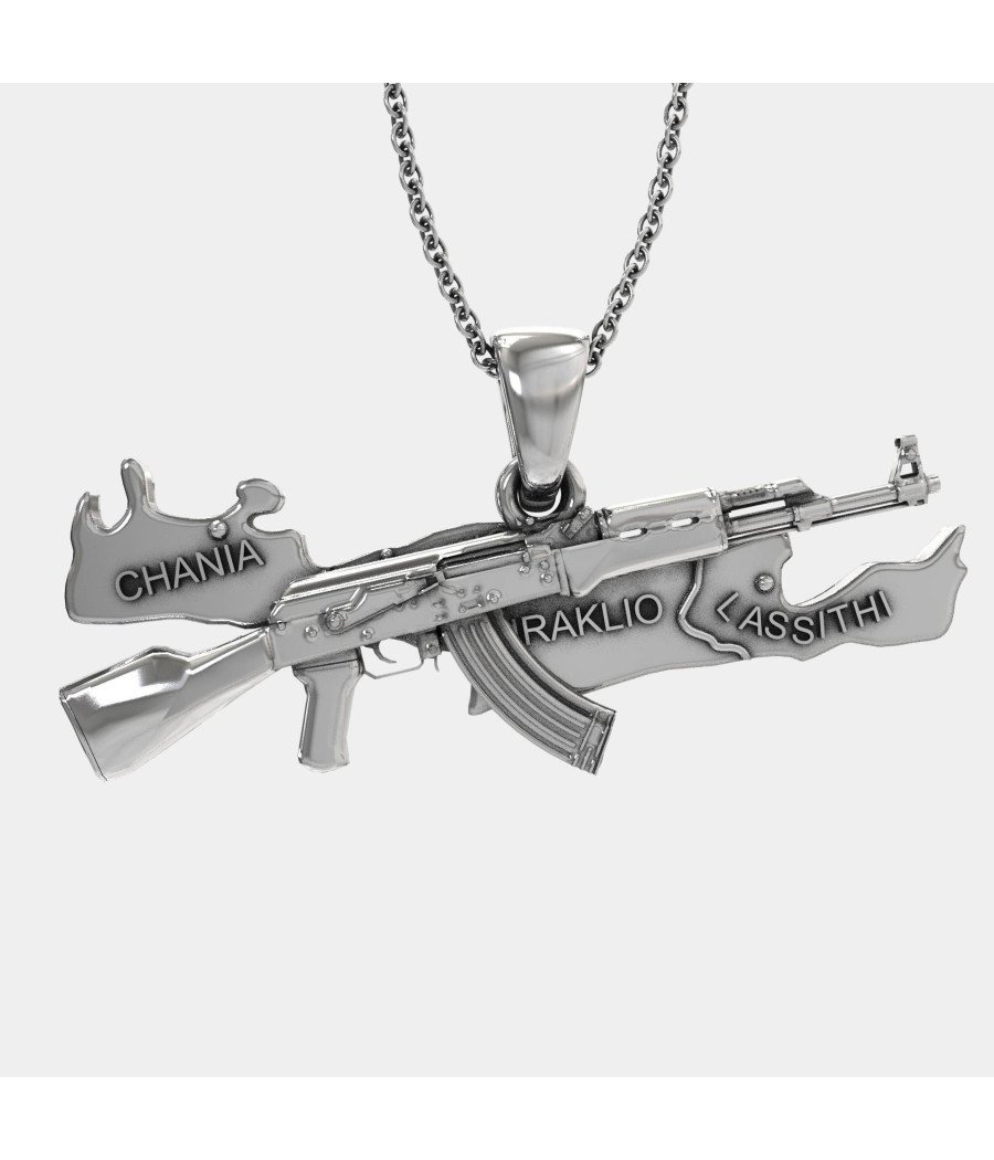 Collar de hombre Creta y Kalashnikov 0451