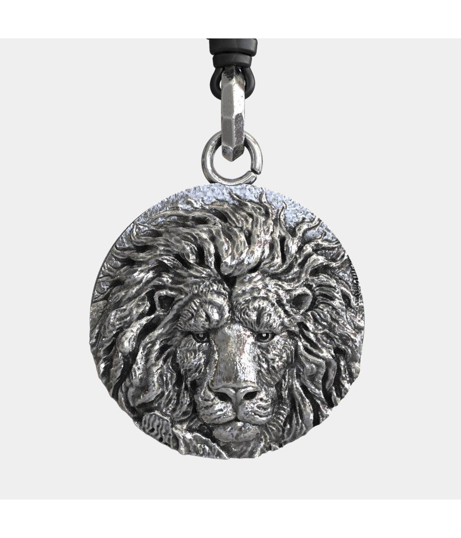 Collar colgante de león para hombre 0437