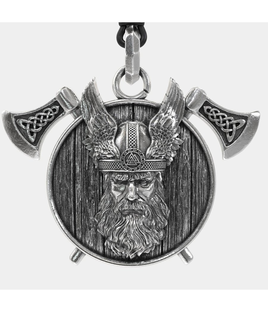 Thor Viking Silver Pendant Norse Thors Hammer Axe Necklace 0445