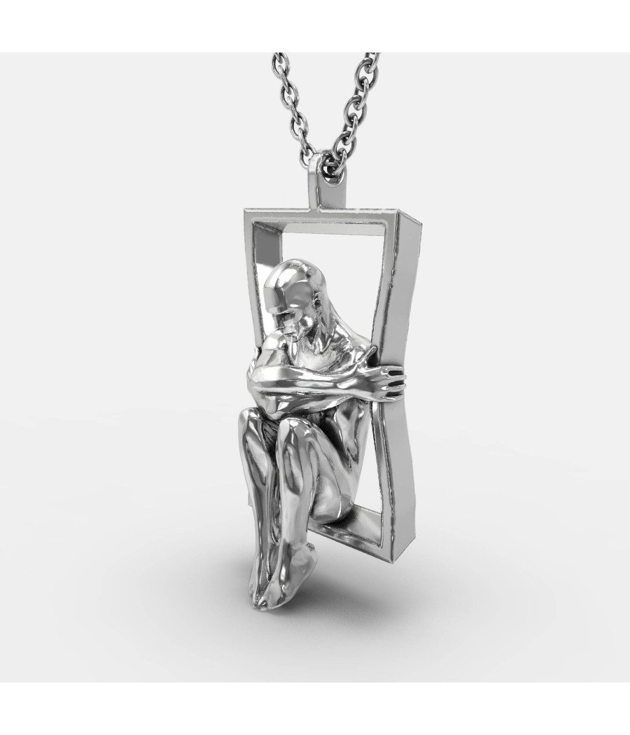 Collar de plata Man In The Ledge 0139