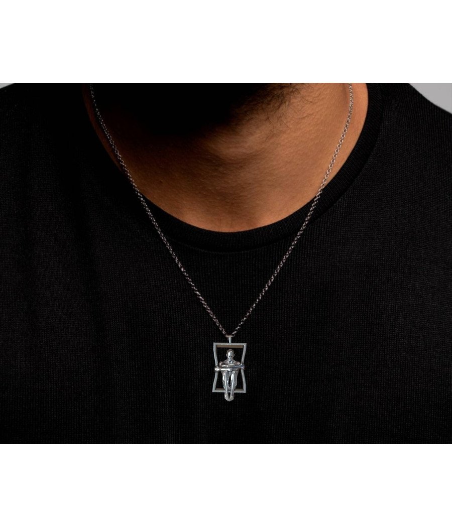 Collar de plata Man In The Ledge 0139