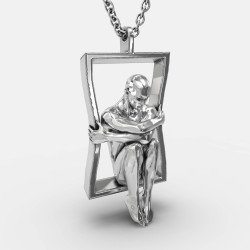 Collar de plata Man In The Ledge 0139