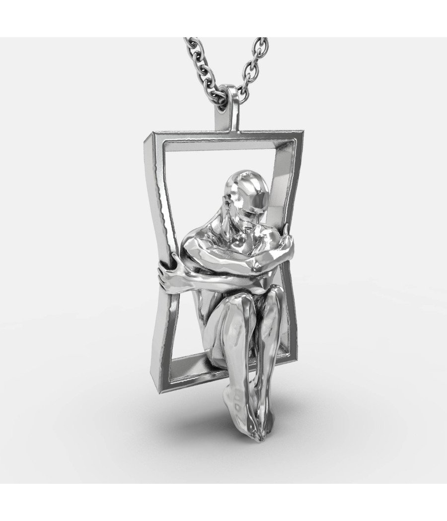 Collar de plata Man In The Ledge 0139