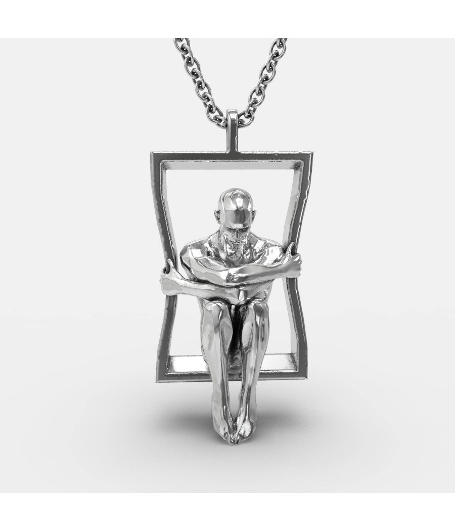 Collar de plata Man In The Ledge 0139