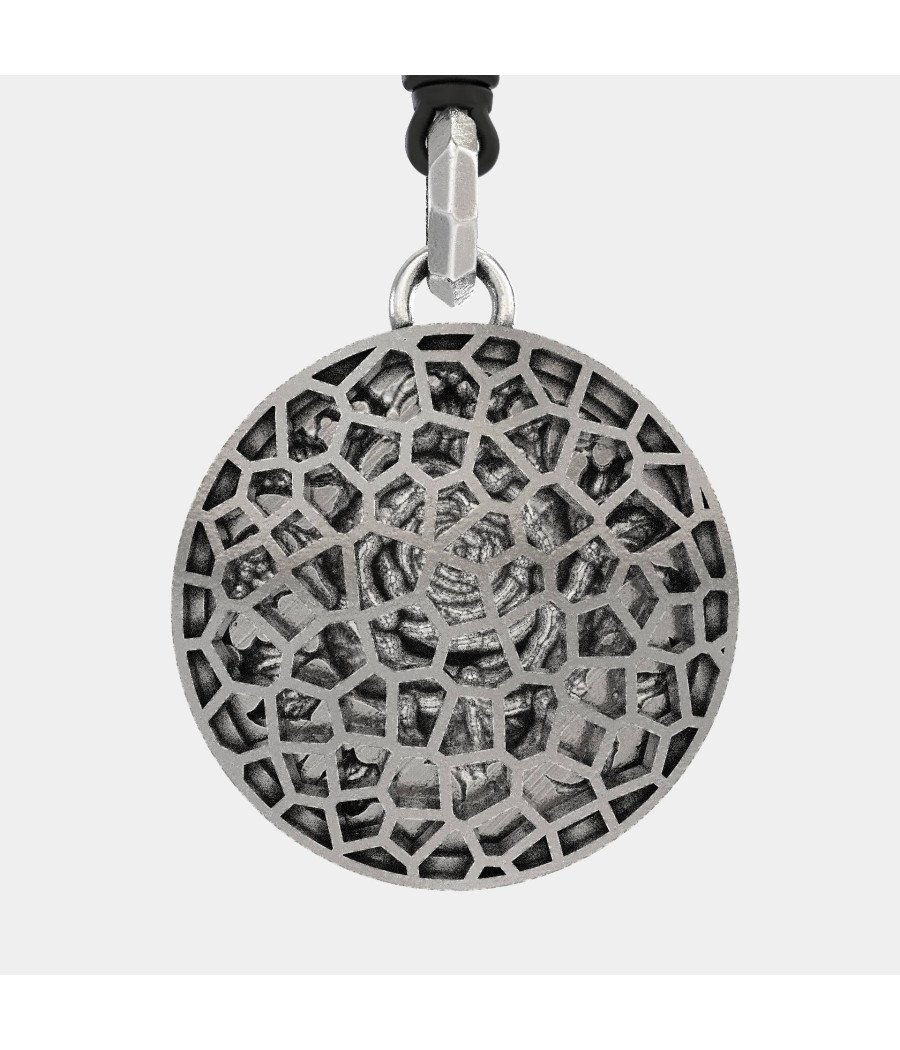 Vintage Mens Rose Flower Pendant 0433