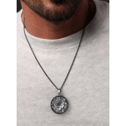 Vintage Herren Rose Blume Anhänger 0433