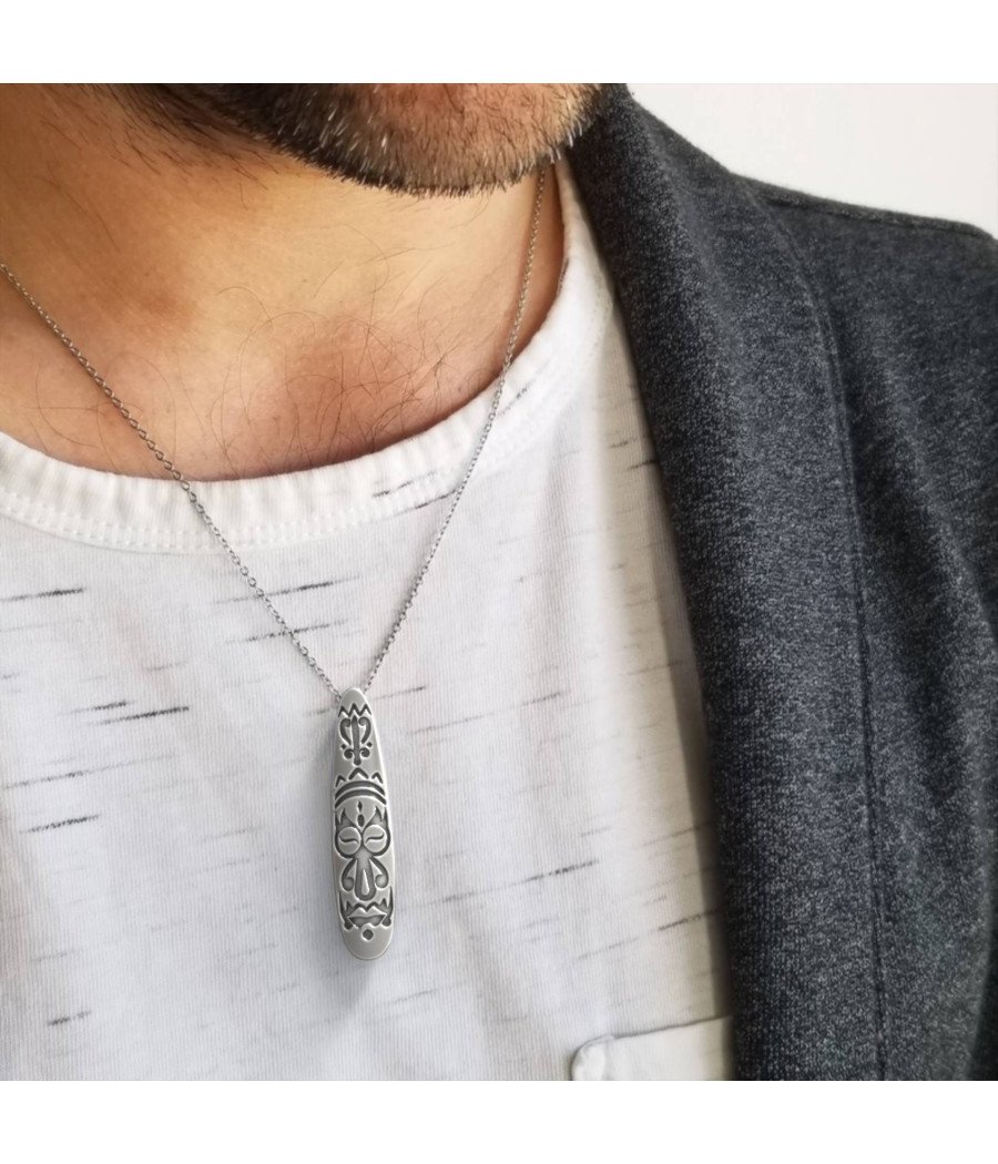 Mens Totem Pendant Necklace 0042A