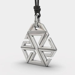 Men's Geometric Necklace Pendant 0406