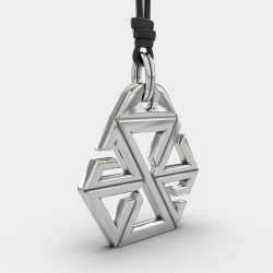 Men's Geometric Necklace Pendant 0406