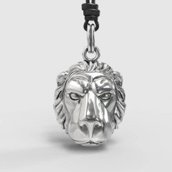 Lion Silver Necklace For Men 0407