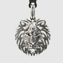 Lion Head Pendant Necklace for Men 0378