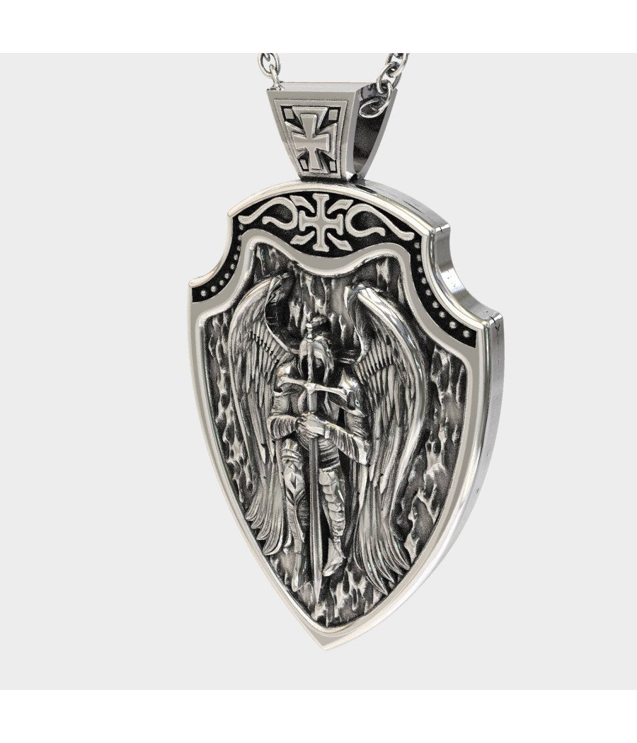 Collier en argent Saint Michel Archange 0376