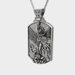 St Michael Pendant Medallion Neckless Commander of God's Armies