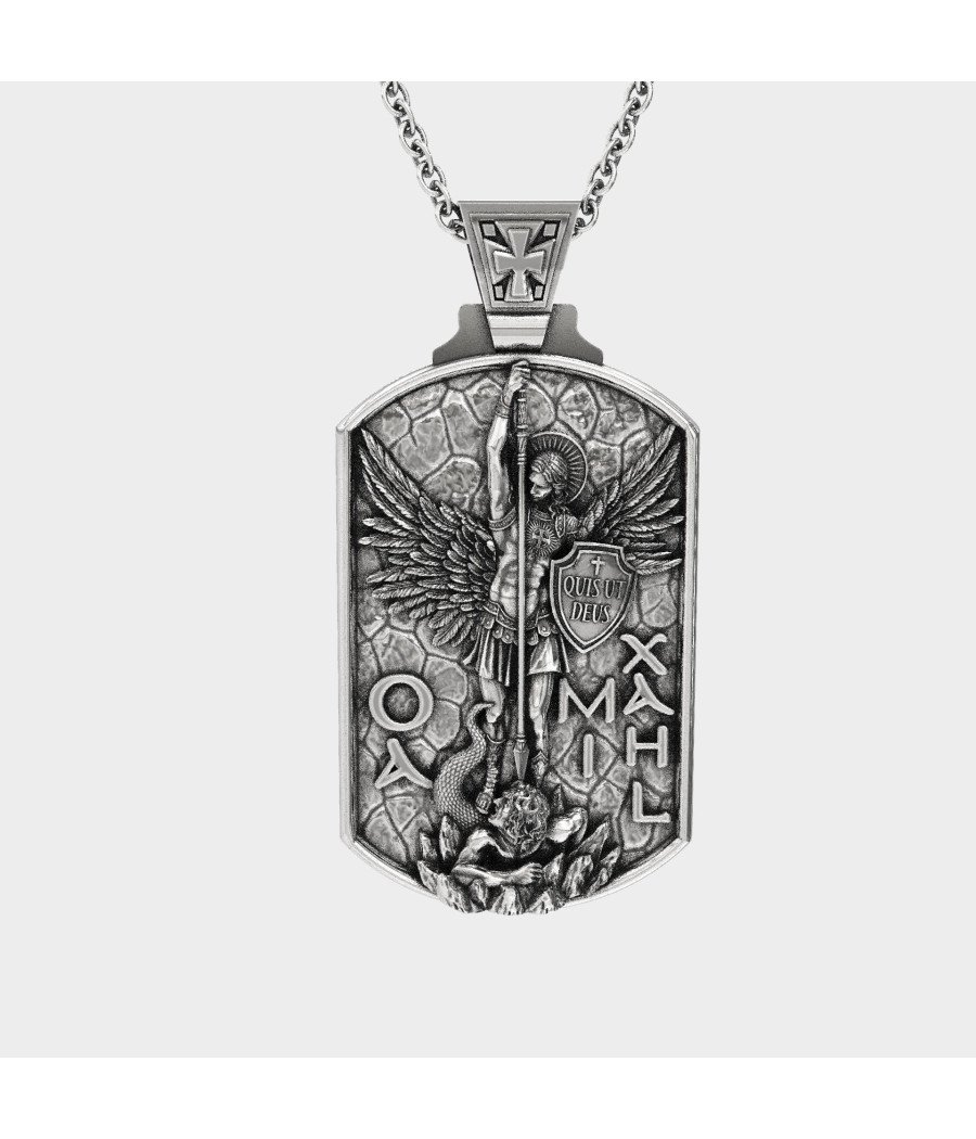 St Michael Pendant Medallion Neckless Commander of God's Armies