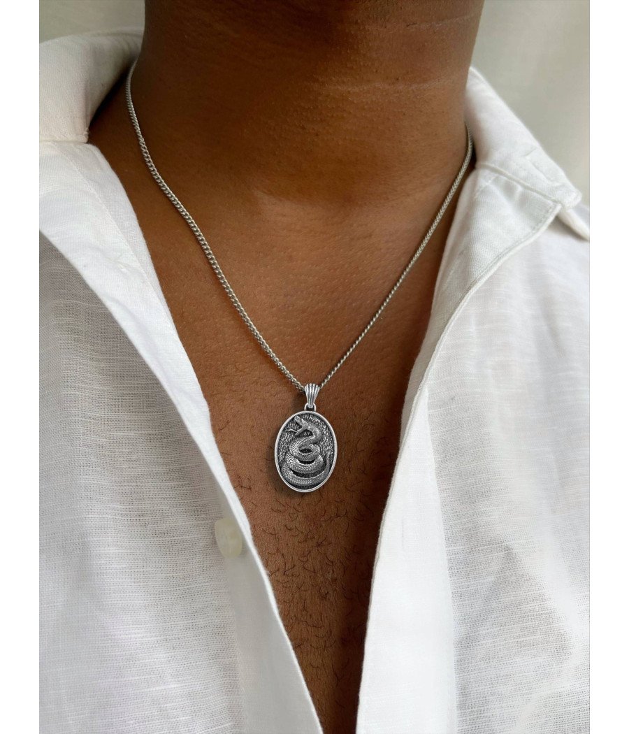 Premium Hommes Pendentif Serpent 0371
