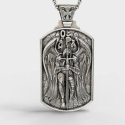 Saint Michael The Archangel Necklace For Men 0369