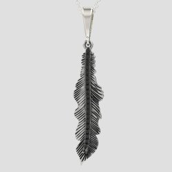 Women's Silver Leaf Necklace 0127LMP