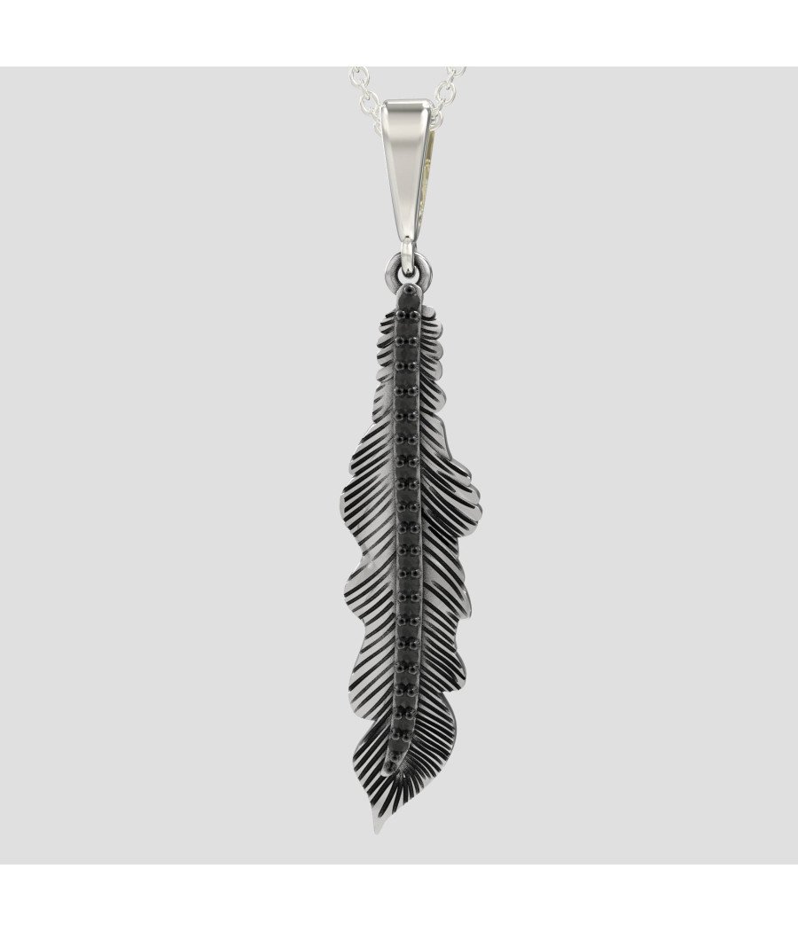 Women's Silver Leaf Necklace 0127LMP