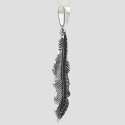 Women's Silver Leaf Necklace 0127LMP