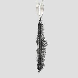 Women's Silver Leaf Necklace 0127LMP