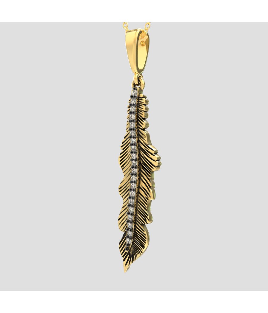 Collier de feuilles d'argent - Cadeau pour elle 0127KLP