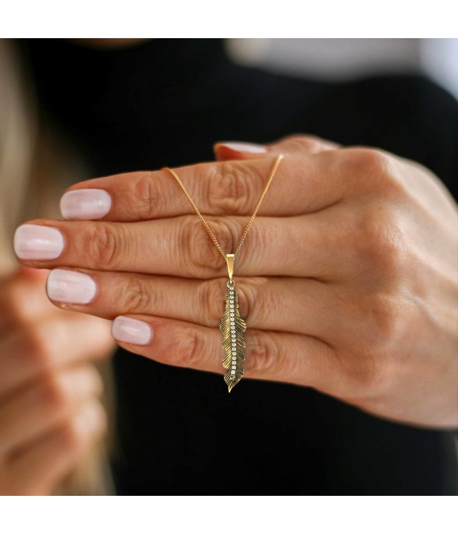 Collier de feuilles d'argent - Cadeau pour elle 0127KLP