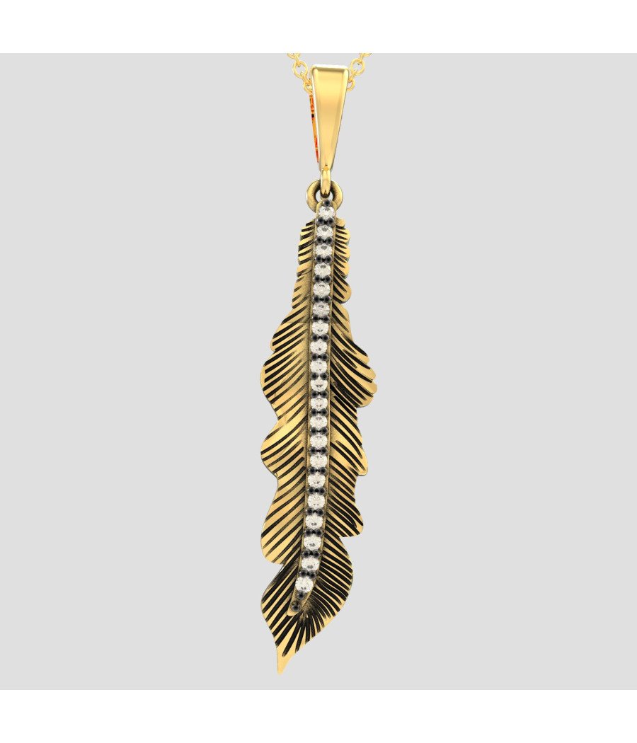 Collier de feuilles d'argent - Cadeau pour elle 0127KLP