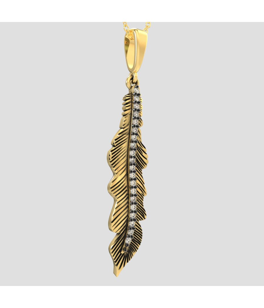 Collier de feuilles d'argent - Cadeau pour elle 0127KLP