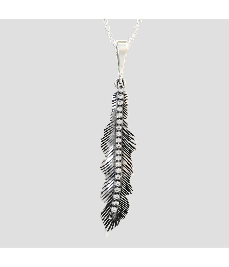 Collier de feuilles élégantes en argent | Cadeau pour elle