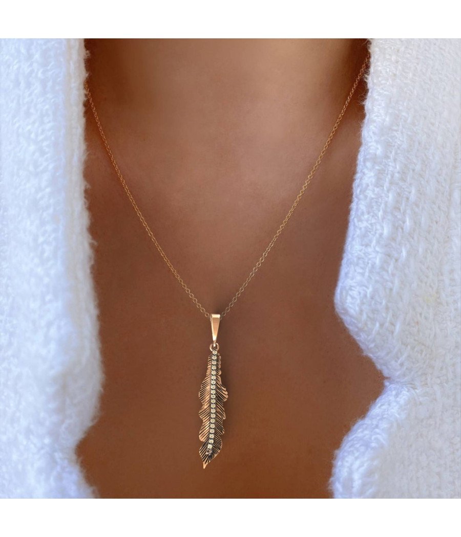 Delicate Leaf Pendant Necklace 0127RLP