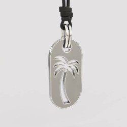 Sterling Silver Palm Necklace 0360