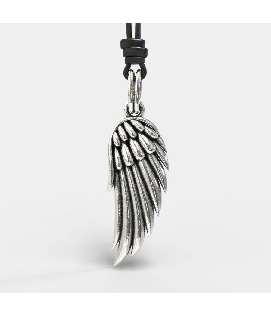 Premium-Herrenhalsband Engelsflügel 0358