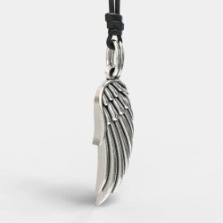Premium-Herrenhalsband Engelsflügel 0358