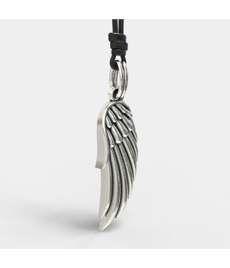 Premium-Herrenhalsband Engelsflügel 0358