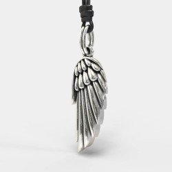 Premium-Herrenhalsband Engelsflügel 0358