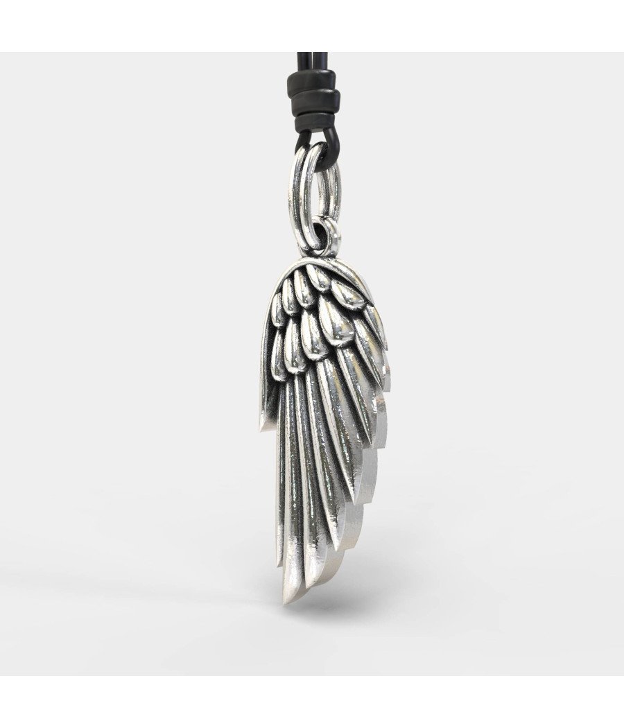 Premium-Herrenhalsband Engelsflügel 0358