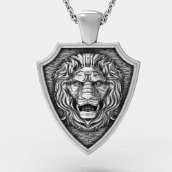 Lion Shield Pendant 0346