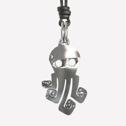 Sterling Silver Octopus Necklace For Men's 0345