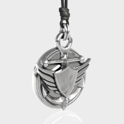 Anchor Necklace For Men - Men'S Anchor Necklace With Black Cord