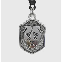 Silver Lion Pendant Necklace for Men 0332