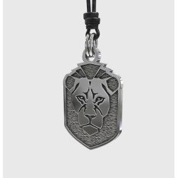 Silver Lion Pendant Necklace for Men 0332