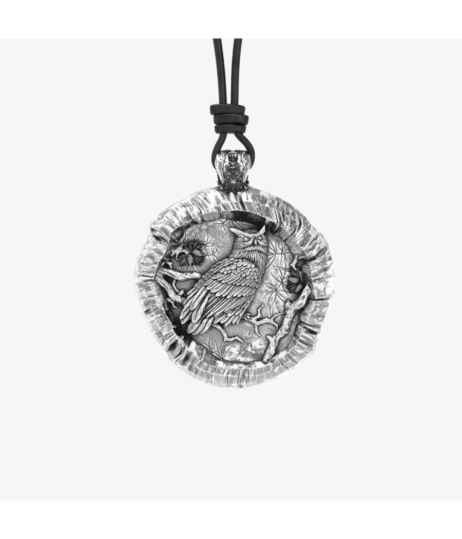 Vintage Ασημένιο Ανδρικό Κολιέ Αρχαίο Ελληνικό Νόμισμα