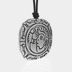 Mens Silver Pendant - Mens Coin Pendant 0329