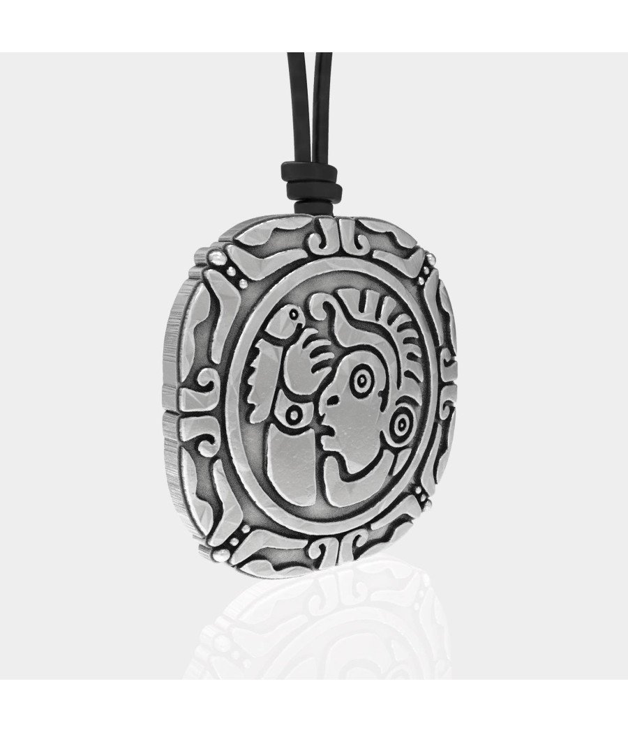 Mens Silver Pendant - Mens Coin Pendant 0329