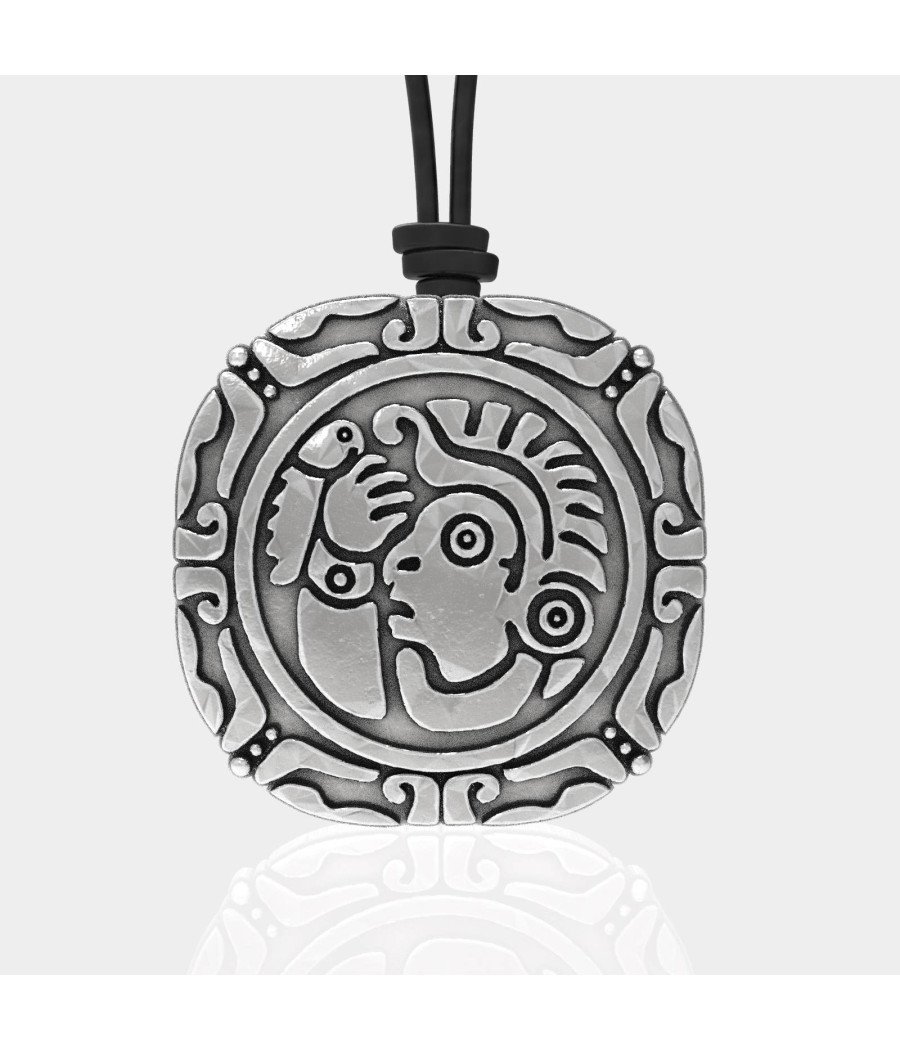 Mens Silver Pendant - Mens Coin Pendant 0329