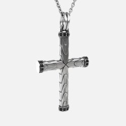 Silver Cross Pendant Necklace - Cross Chain Pendant Necklace