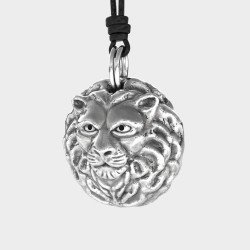 Ασημένιο Κολιέ Λιοντάρι 0320