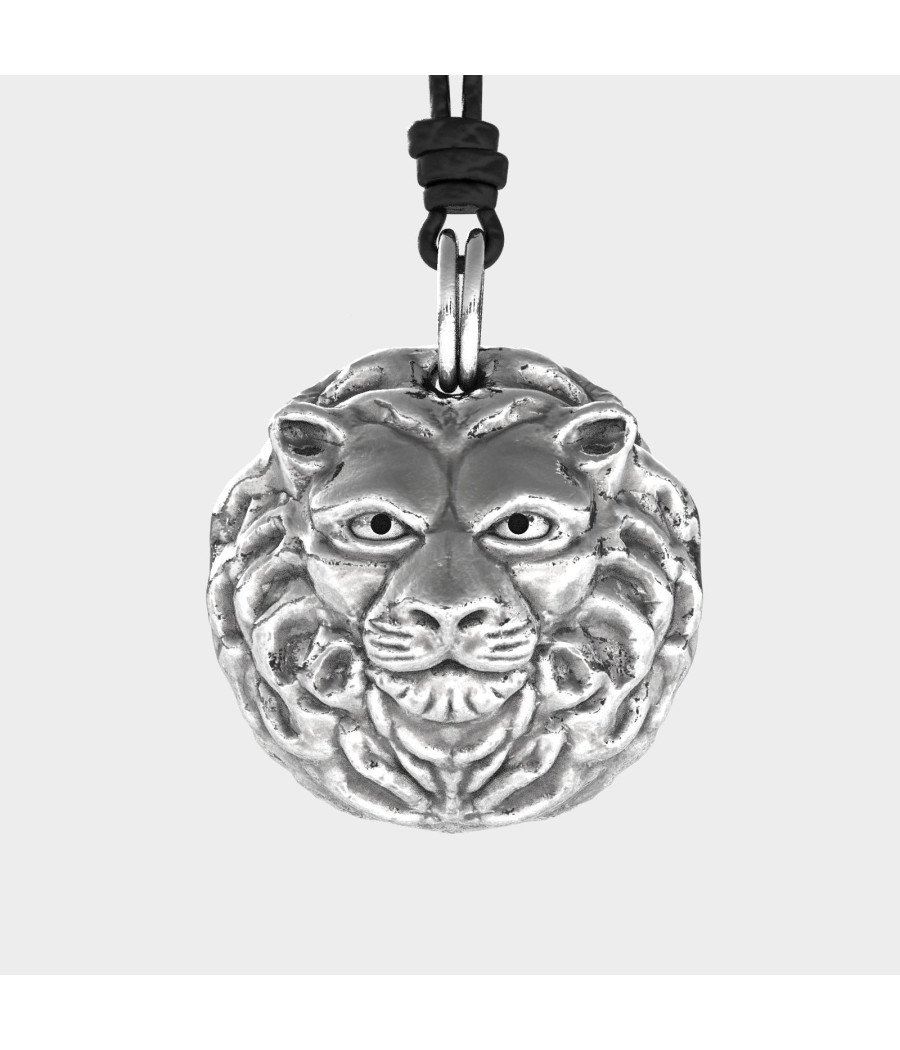 Ασημένιο Κολιέ Λιοντάρι 0320