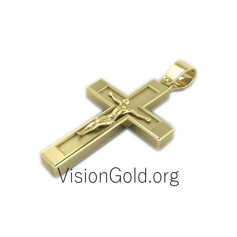 cruz de oro blanco