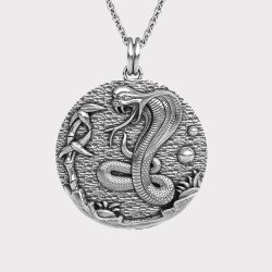 Cobra Kai Snake Pendant - Cobra Kai Snake Necklace  0309